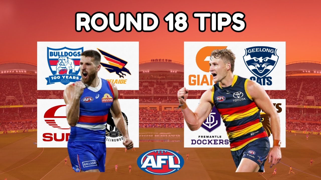 Round 18 AFL Tips + Margin Comp 2025