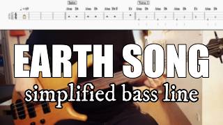 Earth Song - Michael Jackson | Simplified bass line with tabs #233