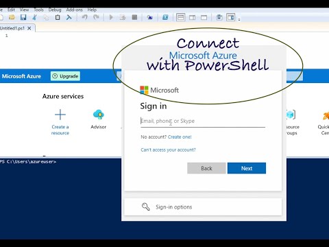 Connect Azure account using PowerShell | Azure Training