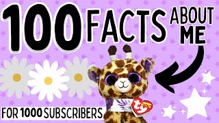 100 RANDOM Facts You Didn t Know About Me 1k Subscriber Special Beanie Boo Safari