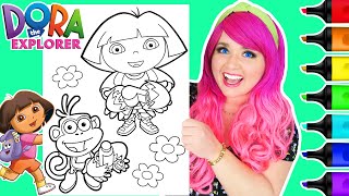 Coloring Dora the Explorer & Boots Easter Eggs Coloring Page | Ohuhu Art Markers by Kimmi The Clown 47,237 views 2 weeks ago 5 minutes, 54 seconds