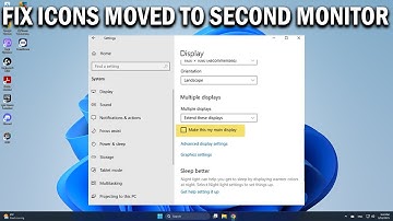 How To Fix Desktop icons moved from Primary Monitor to Secondary Monitor in Windows 11 or 10 - Easy