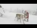 بابا نويل مع الثلج
