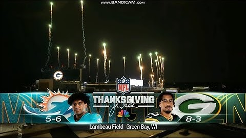 NFL on NBC intro 2024 | MIA@GB | Week 13 | Thanksgiving