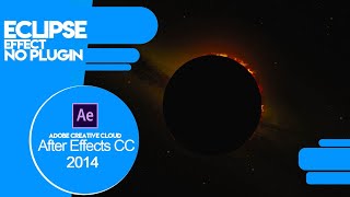 How to create solar eclipse in after effects without plugin| AE TUTORIALS | artix visualfx