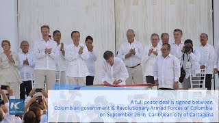 Colombian Pres. Santos oversees a definitive end to the civil war