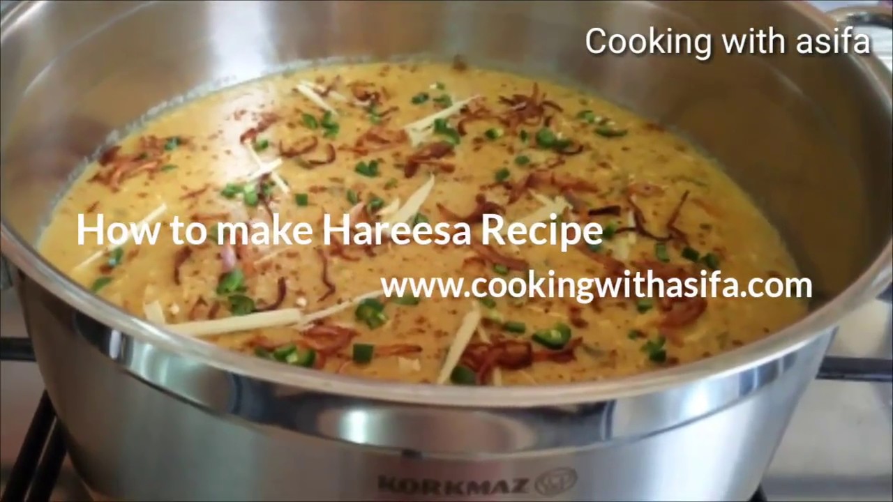 Hareesa recipe | How to Make Harissa at Home | Harissa Banane Ka Tarika I Chicken Harissa Recipe | Cooking with Asifa