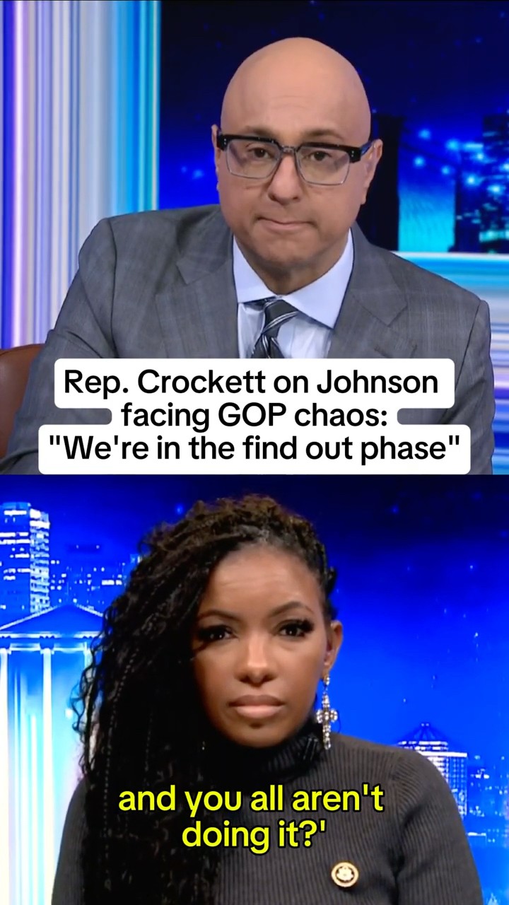 Rep. Crockett on Johnson facing GOP chaos: 'We're in the find out phase'