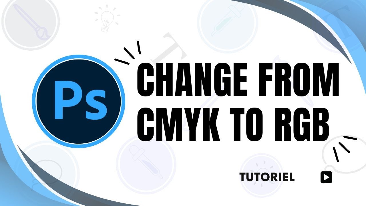 How to change cmyk to rgb in Photoshop - YouTube
