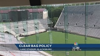 Virginia Tech to enforce clear bag policy at Lane Stadium this season