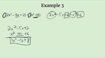 Lesson 20 Addition and Multiplication of Polynomials