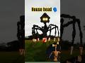 scary house head 🗣️ in Minecraft #shorts feed #viral #trending