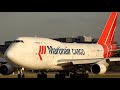 {TrueSound}™ Martinair Boeing 747-400F Arrival &amp; HEAVY Takeoff from Miami with PW4000 Power