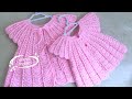 Tığ İşi Bebek Yeleği/Su Dalgası Model Prenses Bebek Yeleği/1-3 yaş İçin yelek/Baby crochet