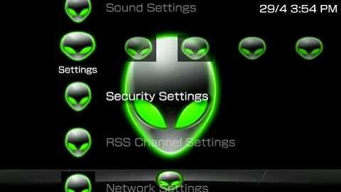 PSP Theme Alien Blitz PSP-Themes.NET