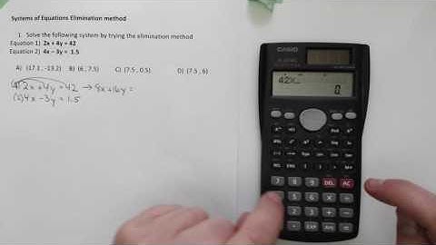 Systems of Equations - Elimination Method #1 - Google Quiz