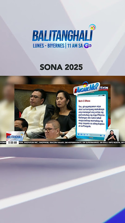 #AnsabeMo sa ikaapat na SONA ni PBBM? #shorts | Balitanghali
