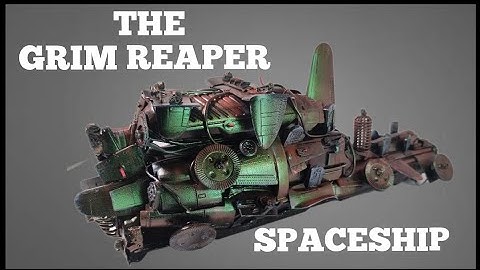 Kitbashed Graveyard Spaceship #kitbash #scratchbuild