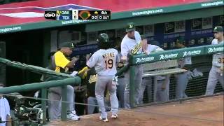 2012/06/29 Cespedes' RBI single