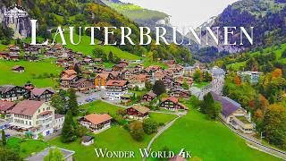 Lauterbrunnen 4K – Switzerland’s Hidden Paradise 🇨🇭 Waterfalls, Alpine Valleys & Dreamy Mountain