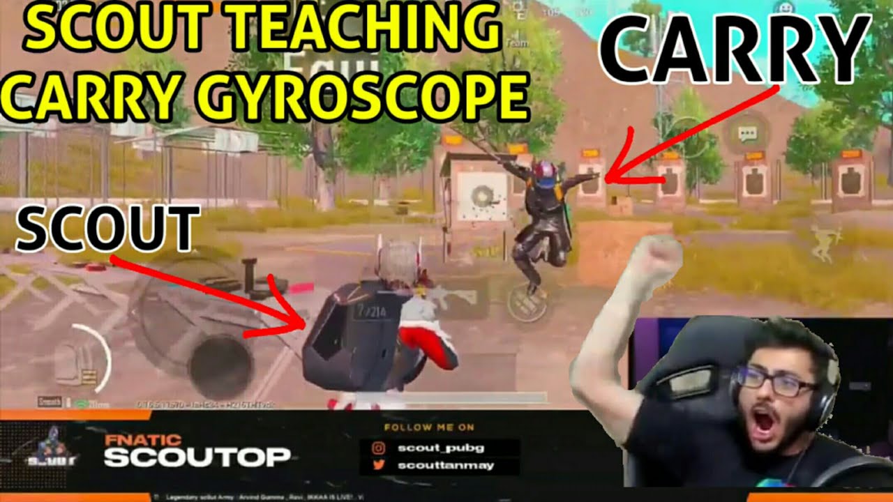 SCOUT TEACHING CARRY TO BEAT MORTAL | CARRY OHHH REACTION | PUBG MOBILE