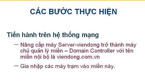 Xây dựng mô hình quản lý Domain