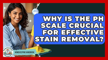 Why Is The pH Scale Crucial For Effective Stain Removal? - Homekeeping Handbook