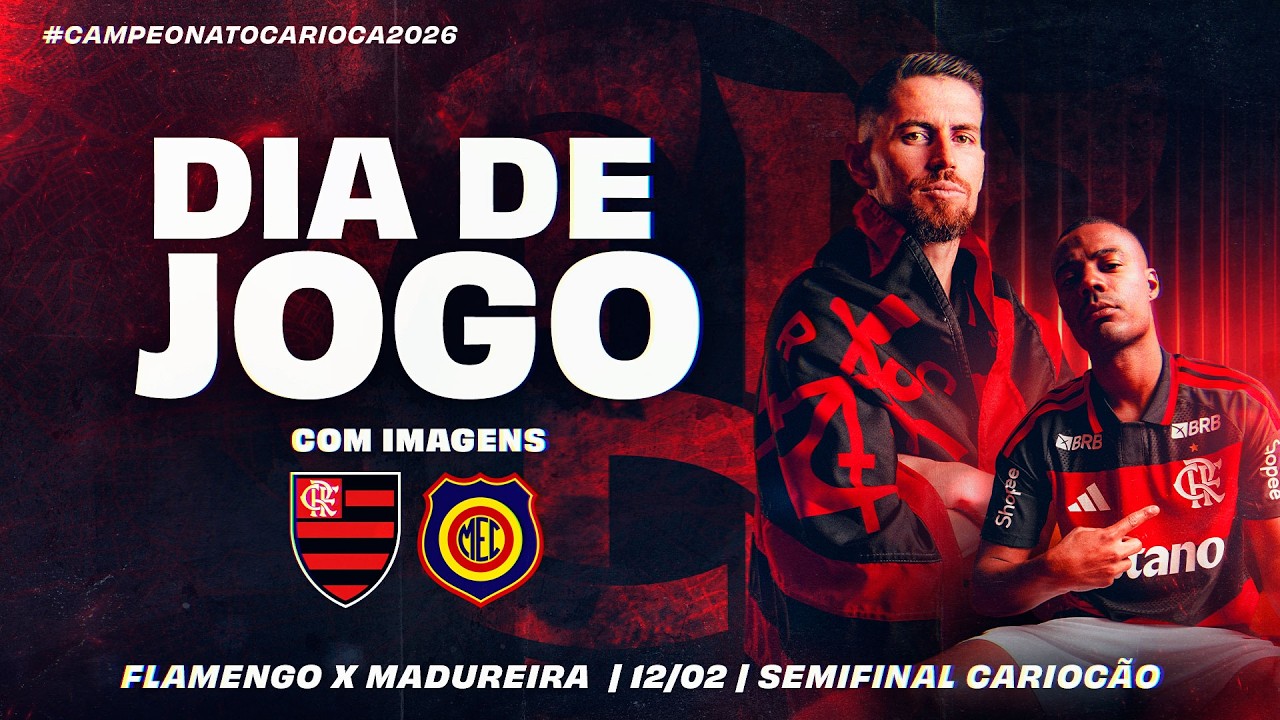 🔴 AO VIVO: FLAMENGO x MADUREIRA | COM IMAGENS PARA FORA DO BRASIL | CARIOCÃO | SEMIFINAL 1 (22/02)