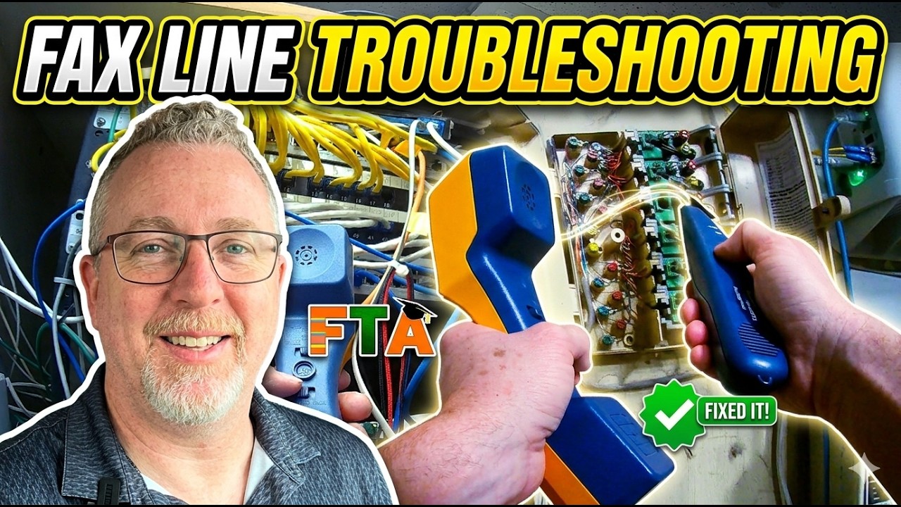 Fax No Dial Tone Fixed! Real-World Cable Trace & Troubleshooting (Pet ...