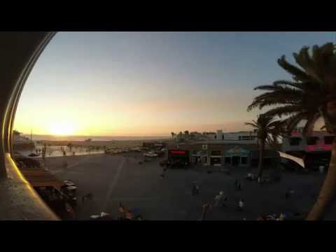 LA hermosa beach sunset timelapse
