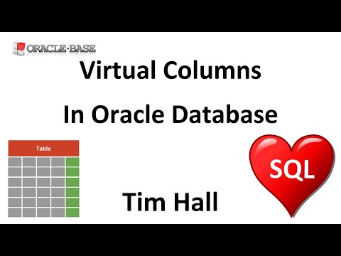 ვიდეო: რა არის ვირტუალური სვეტი Oracle-ში?