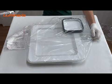 Люстра світлодіодна LUMINARIA MERVIN 75W S ON/OFF WHITE/BLACK 220 V IP20, видео 1