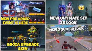 New Pre Order Event Is Here Blood Raven X Suit New Future Add New Groza Upgrade Skin In Bgmi