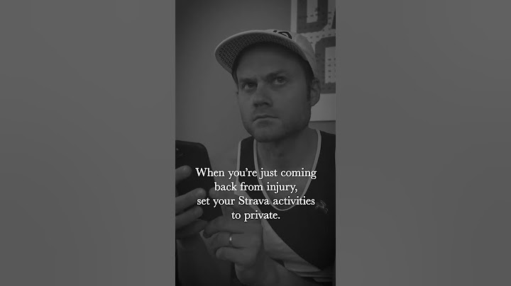 A #seriousrunner sets a Strava activity to private