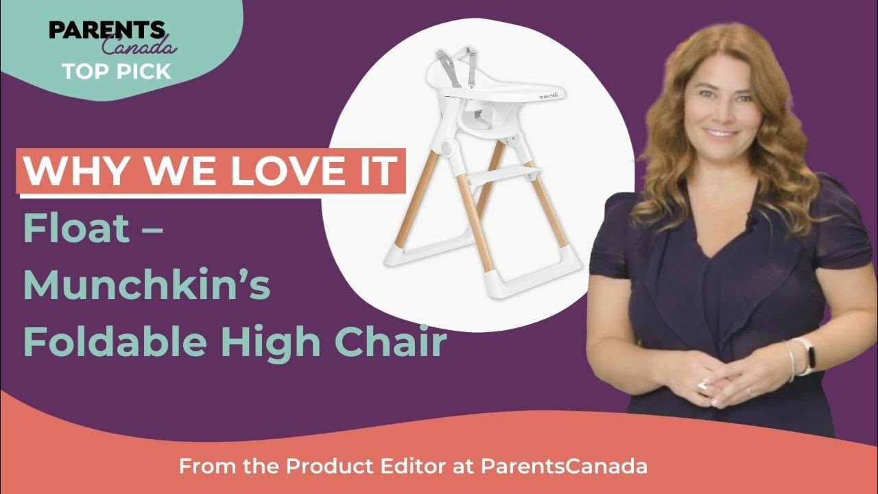 Float Foldable High Chair from Munchkin YouTube