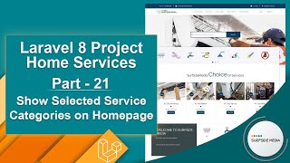 Laravel Home Services Project - Show Selected Service Categories on Homepage