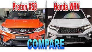 2023 Honda WR-V vs Proton X50