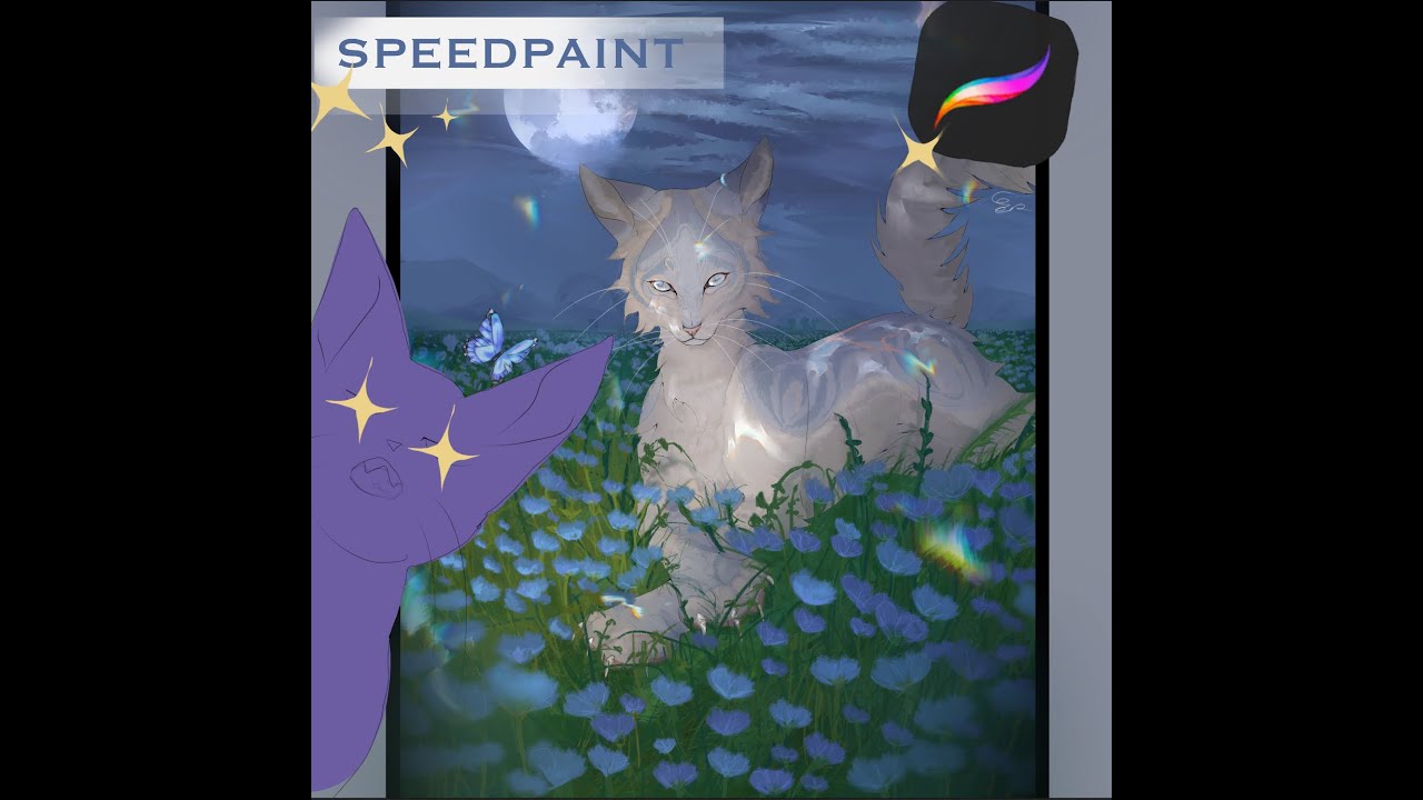 Warrior Cats Speedpaint Free commission made with procreate!🐱 YouTube
