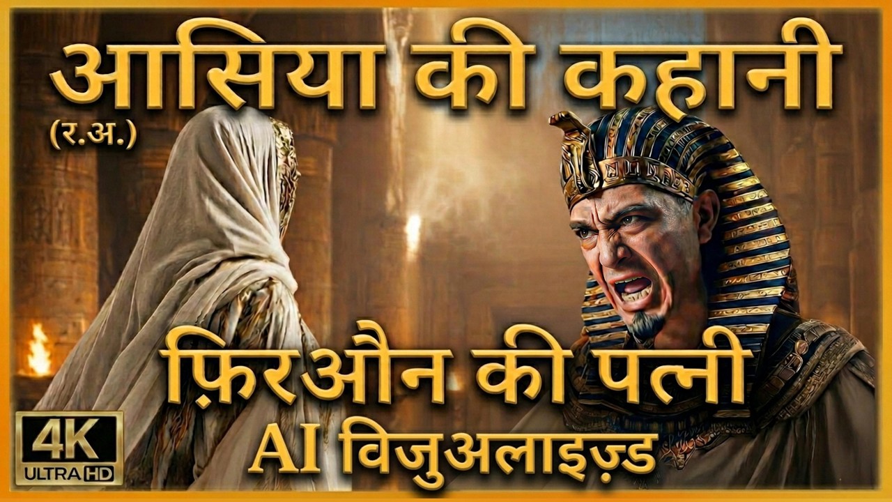 हज़रत आसिया (रज़ि.): फ़िरऔन की बीवी, जो छुपकर ईमान लाईं - AI विज़ुअलाइज़्ड | जन्नत की माएँ - एपिसोड5
