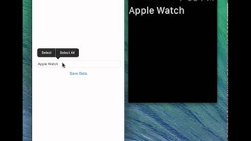 Sharing iPhone App Data with Apple Watch Demo