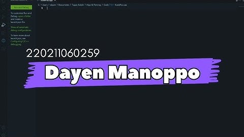 TUGAS PRESENTASI KONSTRUKSI PEMILIHAN (MATA KULIAH ALGORITMA DAN PEMROGRAMAN)