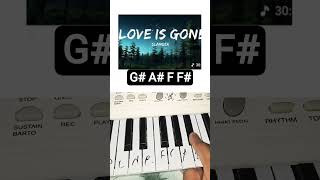Love Is Gone - SLANDER ft Dylan Matthew (Piano Tutorial) #music #shorts