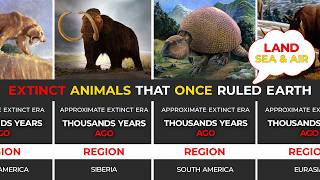 Most Powerful Extinct Animals Ever ☠️ | Land Sea &amp; Air's Deadliest Creatures