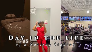 DAY IN THE LIFE OF A NURSING STUDENT | scrub shopping, final grades, semester 1 recap