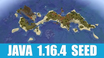 Minecraft Java 1.16.4 Seed: Spawn on a splendid savanna island with acacia village and waterfalls