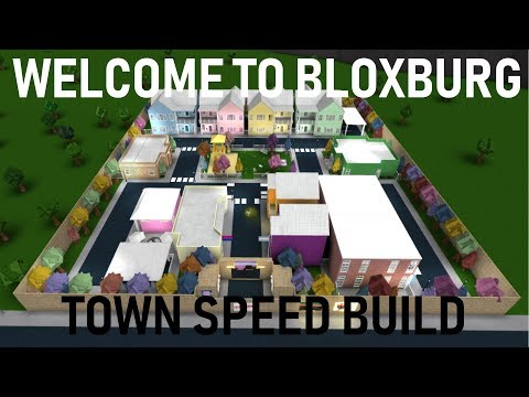 Roblox Welcome To Bloxburg Town Of Flurora Town Speedbuild Part 3 Youtube - building a tiny town 3 roblox bloxburg youtube