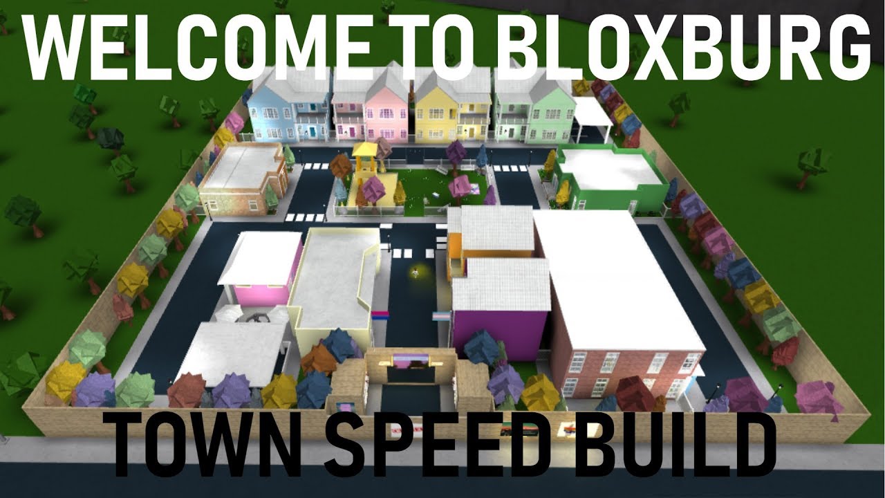 Roblox Welcome To Bloxburg Town Of Flurora Town Speedbuild Part 6 - roblox welcome to bloxburg town of flurora speedbuild part 1