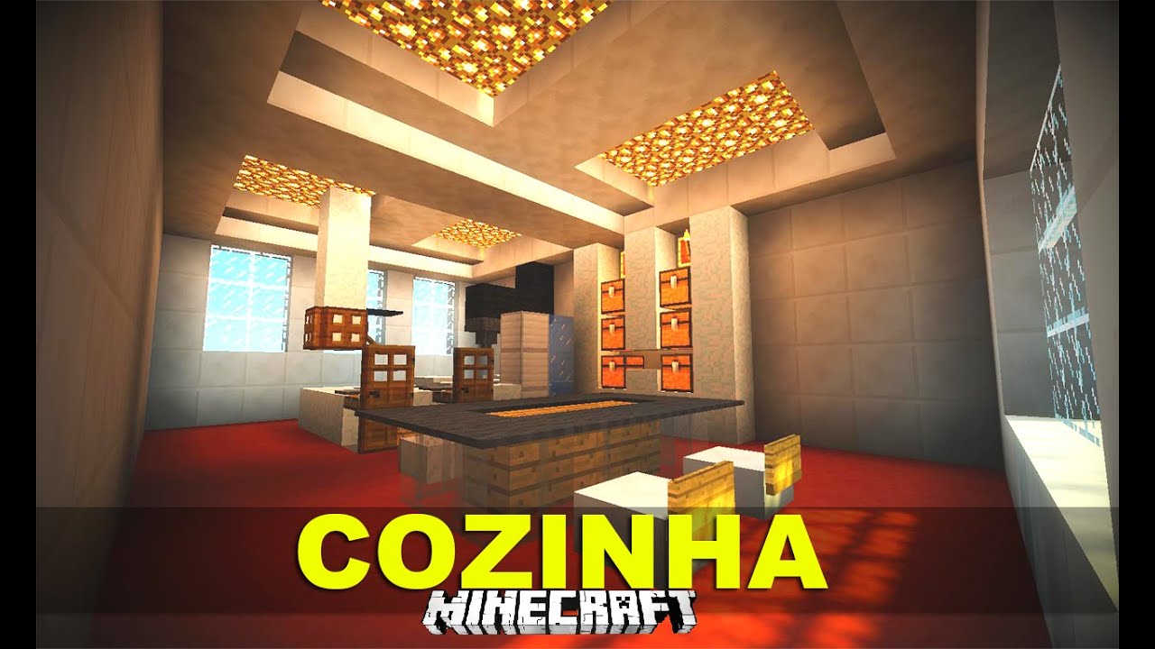 MINECRAFT: COMO FAZER UMA COZINHA MODERNA (SEM MODS) - YouTube