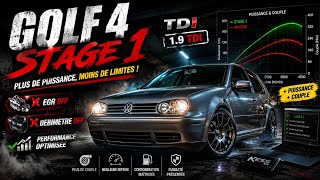 Stage 1 Volkswagen golf 4/bora moteur axr 101 cv كفاش ديزاكنيفينا ديبي متر او egr ولا فيها تسارع ✅👌