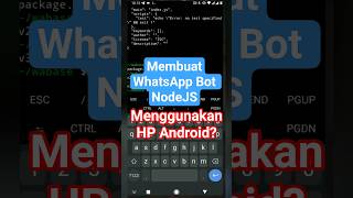 Membuat WhatsApp Bot Multi Device Sendiri Menggunakan Baileys NodeJS | Koneksi Pairing atau qr Membuat WhatsApp Bot Multi Device Sendiri Menggunakan Baileys NodeJS | Koneksi Pairing atau qr